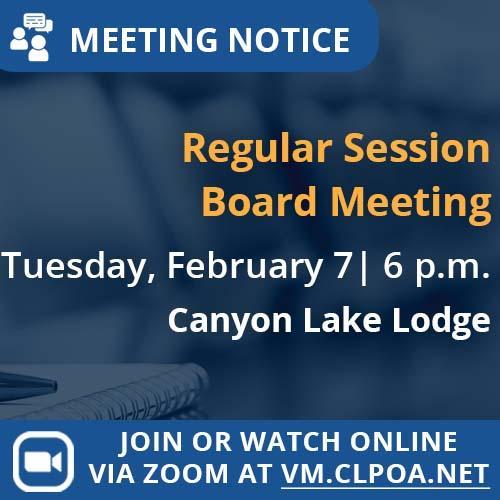 Feb 7 Board Meeting